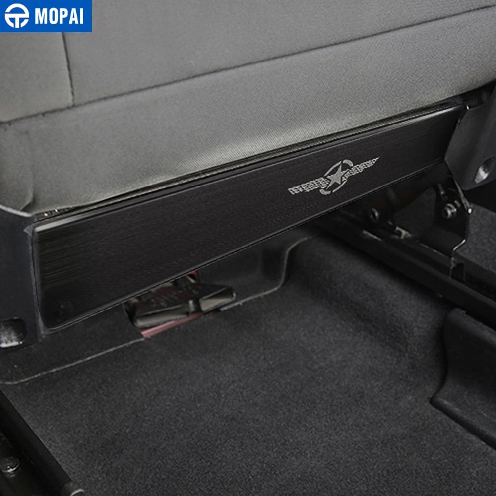 Защитная панель MOPAI из нержавеющей стали для заднего сиденья автомобиля защита