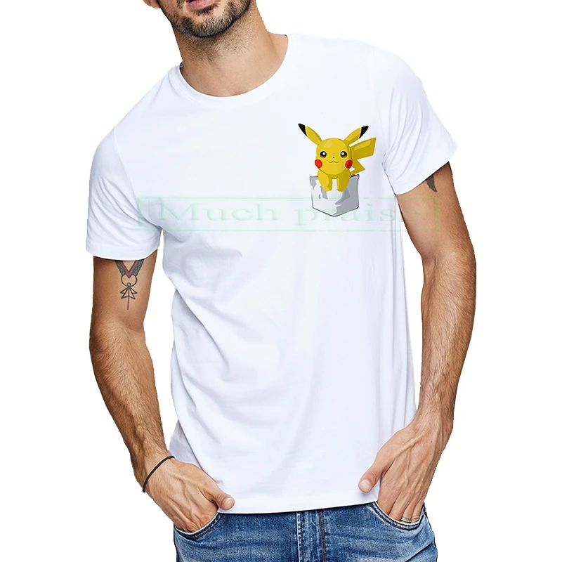 

Pokemon Go Funny Cartoon T Shirt Men Unisex Kawaii Pikachu Print T-shirt Cute Japanese Anime Tshirt Hip Hop Summer Top Tees Male