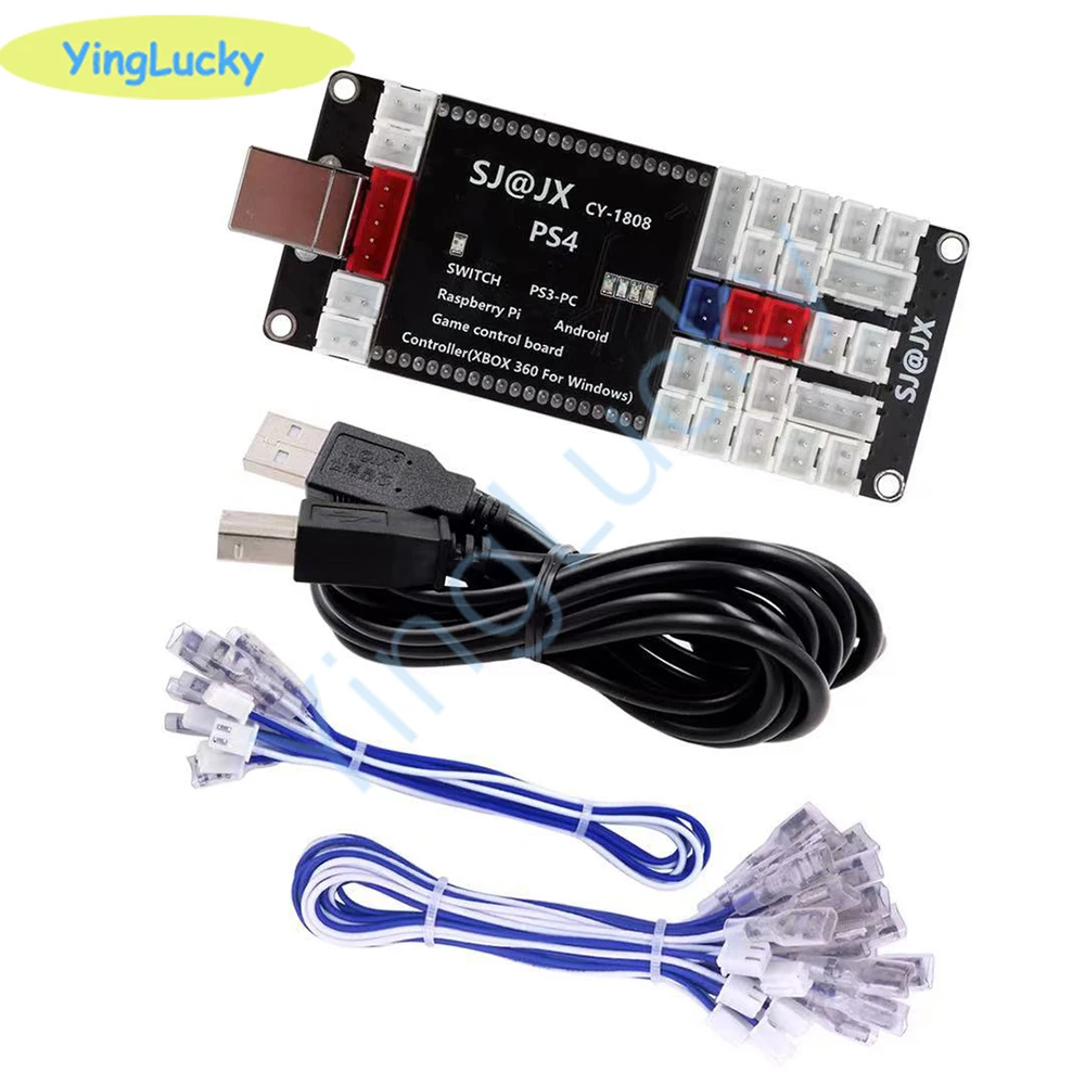2021 New PS4 usb controller Encoder zero delay Converting PCB 3d keyboard wires cable for joysticks and Arcade buttons