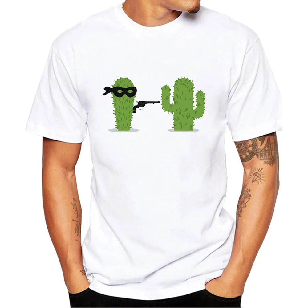 actividad pubertad Luna Camiseta con cuello de Cactus para hombre, Camiseta básica informal,  camiseta de manga corta para hombre, camiseta elástica con gráfico de  Tumblr divertido|Camisetas| - AliExpress
