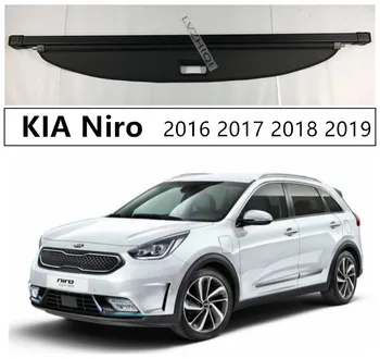 

Rear Trunk Cargo Cover Security Shield For KIA Niro 2016 2017 2018 2019 High Qualit Black Beige Auto Accessories