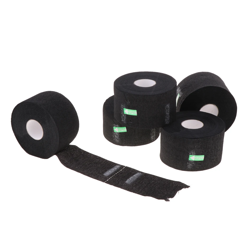5 Rolls/Set Barber Salon Neck Strip Elastic Paper Collar Rolls, Barber Shop Salon Cape Hairdressing Tools