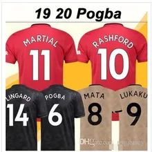 Футбольная Футболка для взрослых «Манчестера 19/20 Юнайтед»,, LINGARD RASHFORD, MARTIAL POGBA ALEXIS FRED LUKAKU