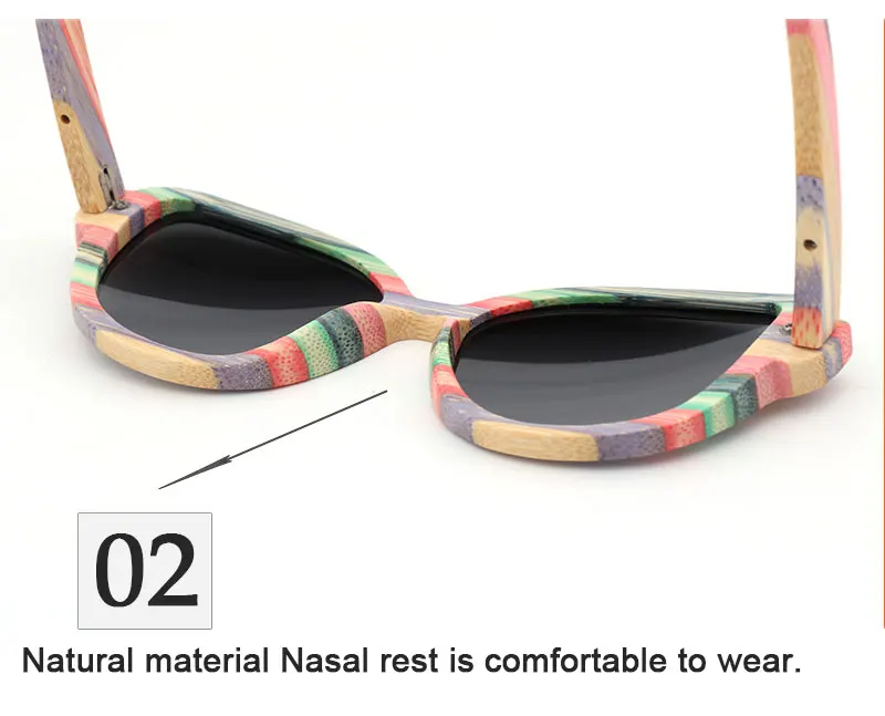 Высококачественные модные женские поляризованные солнцезащитные очки с кошачьими глазами для женщин цветные деревянные солнцезащитные очки ручной работы с деревянной коробкой для очков