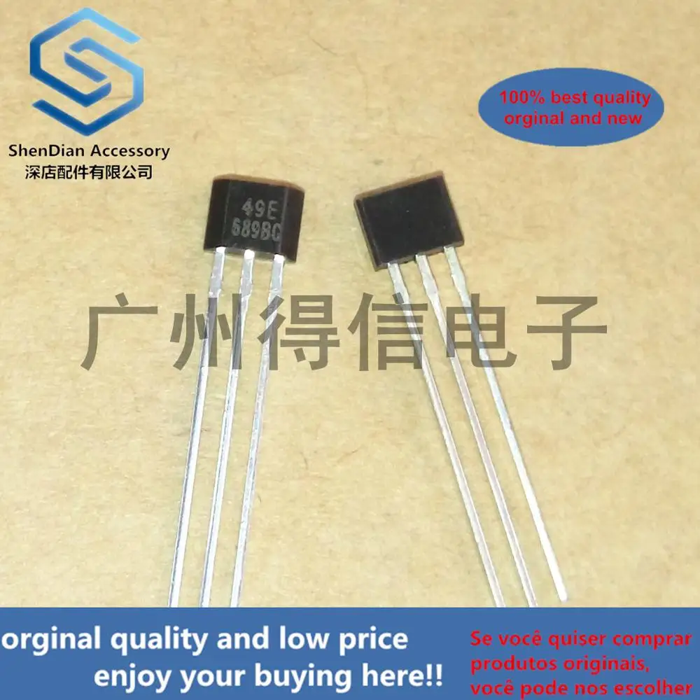 

10 шт. 100% оригинальная DX49E обрамление шелкотрафаретной печатью 49E 3 ~ 6,5 V TO-92S настоящая фотография