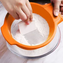 Двойная Ручка для нарезки сахара сито из нержавеющей стали сетка для выпечки кухонный порошок Кондитерские инструменты сито для кофе Мука сито