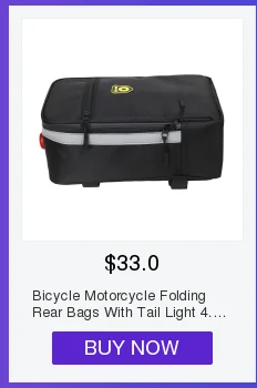 Best Bicycle Motorcycle Folding Rear Bags With Tail Light 4.5L Capacity Waterproof Back Seat Pouch Bag Riding Electric Car Tail Bags 40
