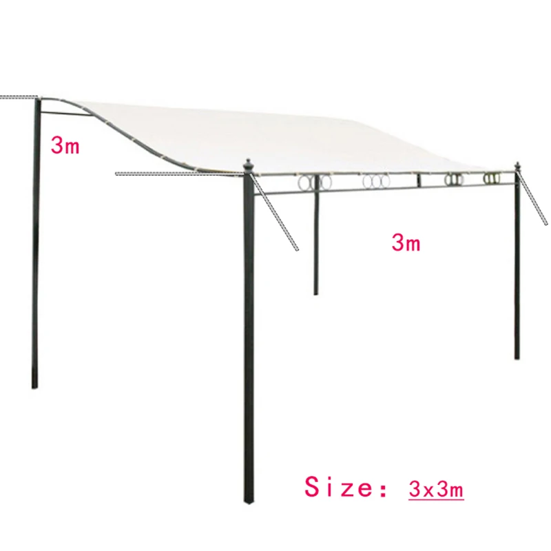 300D Canvas Waterproof Tent Canopy Sun Shelter Cloth Outdoor Tent Top Roof Cover Patio Awning Garden Supplies Tool
