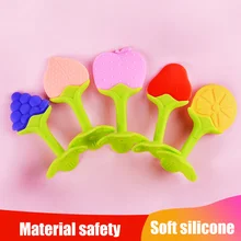Jouet de dentition et de massage en Silicone pour bébé, anneau de dentition pour les dents, accessoires pour nouveau né, jouets à mâcher pour nouveau né, sans BPA 