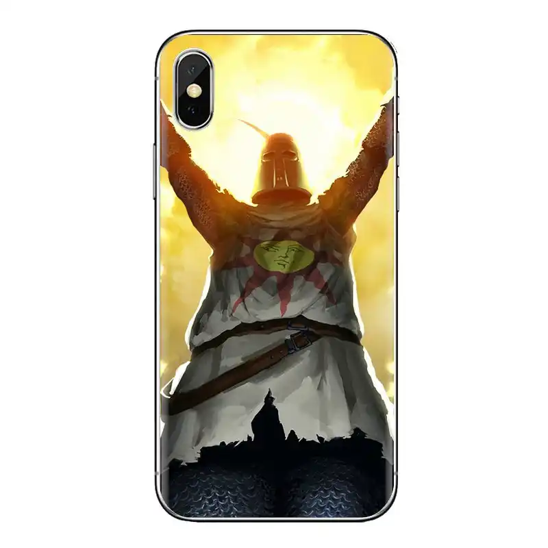 Рубашка &quotВосславь солнце&quot Dark Souls для Xiaomi Mi3 samsung A10 A30 A40 A50 A60 A70 Galaxy S2 Note 2 большое