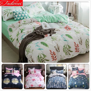 

3/4 pcs Bedding Set Quilt Duvet Cover Bed Linen Adult Kids Child Bedspreads Single Twin Double Queen King Size 200x230 220x240cm