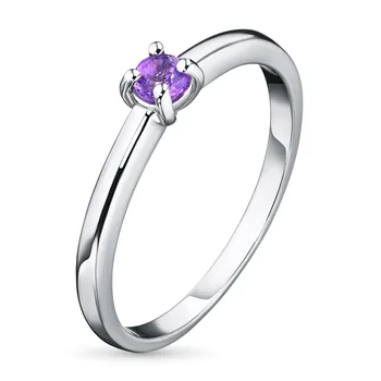 

Ring of silver with amethyst