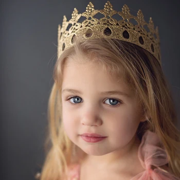 

Ins Soft Crown Hair Accessories Big Crown Princess Crown Child Baby Girl Boy Prince Headdress Hair Band Kids Hair Accessories