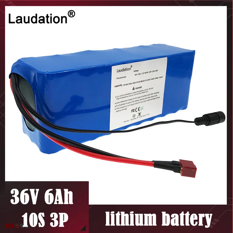 500W 36V 6ah литий Батарея пакет 15 Bms 18650 10S 3P фара для электровелосипеда в Batteria с ПВХ