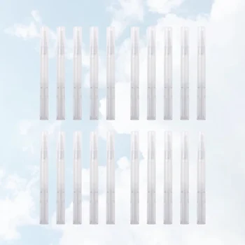 

21Pcs Empty Twist Pens Empty Liquid Tube Transparent Twist Pens Manicure Accessories Transparent Empty Pens for Home Salon Shop