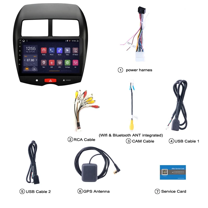 Sale Car Multimedia 9 Inch IPS 2.5D Vehicle Android 8.1 Car Radio For Mitsubishi ASX 2013-2018 GPS Navigation Stereo 5