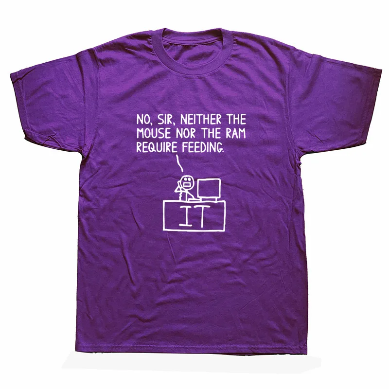 Забавная футболка с надписью «Sorry I Talk Code Programmer», Повседневная футболка с коротким рукавом для мужчин - Цвет: PURPLE
