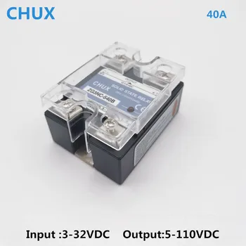 

Solid State Relay 40A Low Voltage 5-110VDC Input 3-32VDC Single Phase SSR 540B DC to DC