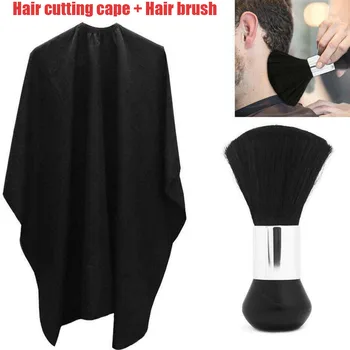 

Professional Salon Hair Cutting Apron Hair Neck Cape Hair Apron Cloth with Big Makeup Brush Kit Hairdressing Styling Tools
