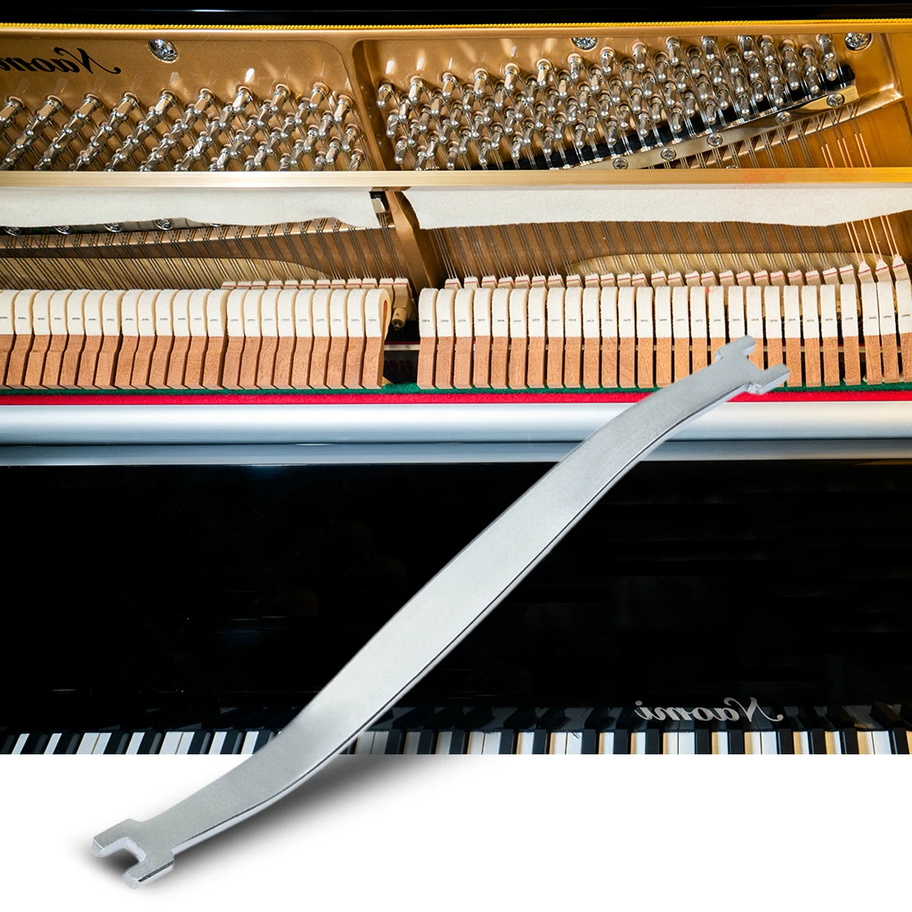 

Винтовой ключ с двумя отверстиями, прочный винтовой гайковерт из стали для пианино, инструмент для регулирования пианино, 5 см + 5,5 см, 165 см, L