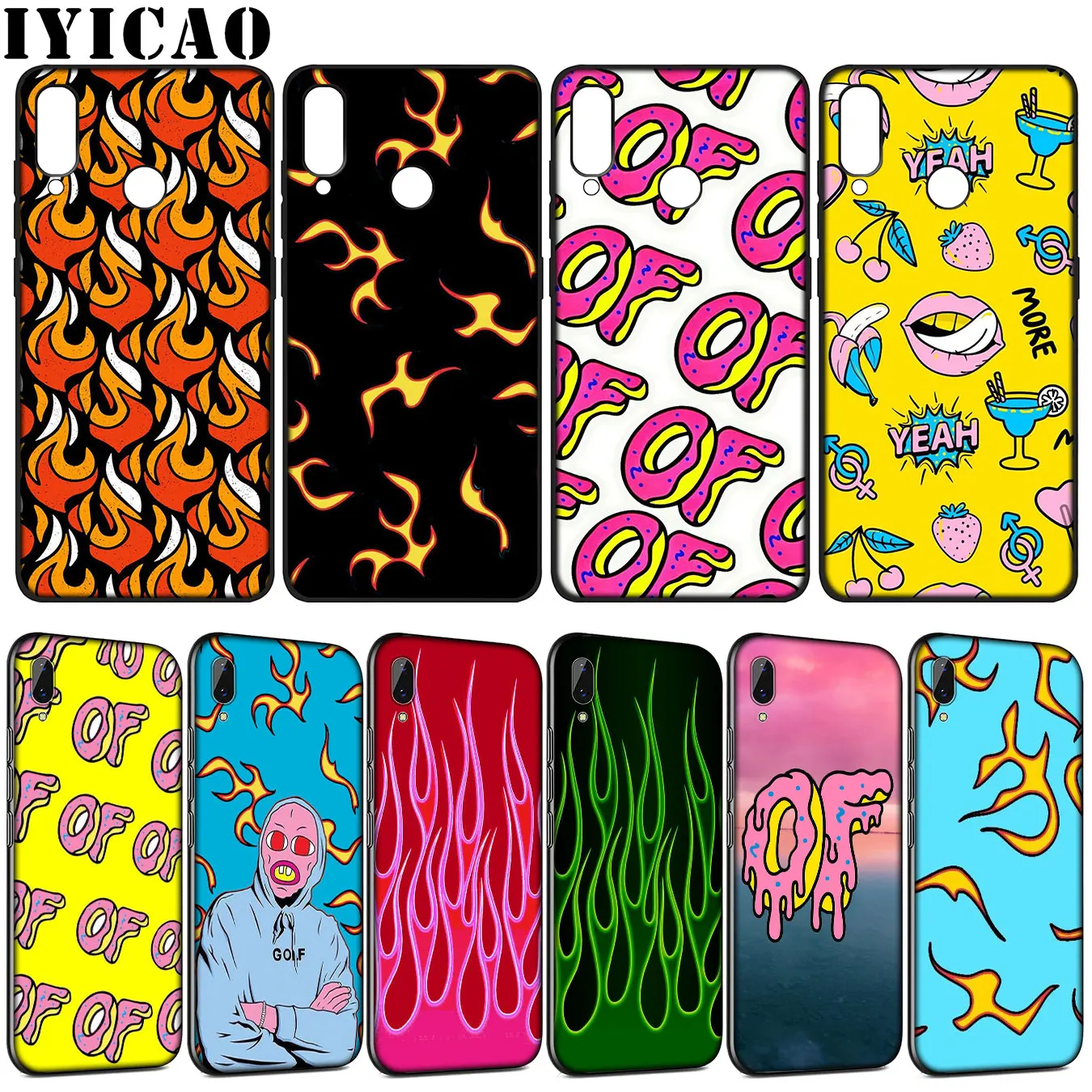 IYICAO Odd Future Santa Cruz Soft Silicone Case for Huawei Y9 Y7 Y6 Prime 2019 Honor 20 10 9 9X 8C 8X 8 Lite 7C 7X 7A Pro | Мобильные