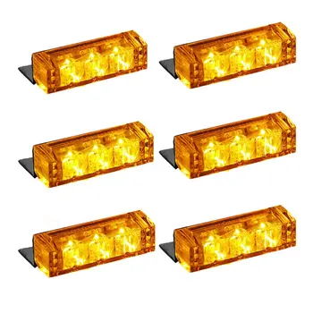 

Car And Motorcycle 18Led Network Strobe Light 3X6 One Drag Six Led Warning Light Led Flash Professional