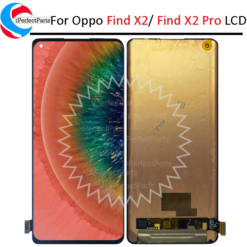 6 7 Amoled For Oppo Find X2 Cph2023 Lcd Display Screen Touch Panel Screen Digitizer For Oppo Find X2 Pro Display Cph2025 Pdem30 Mobile Phone Lcd Screens Aliexpress