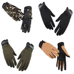 Велосипедные перчатки, противоскользящие мужские и женские перчатки на полный палец, дышащие уличные спортивные перчатки для фитнеса
