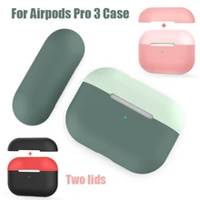 2 в 1 чехол защитный полный чехол для Apple Airpods pro Чехол Bluetooth наушники мягкий чехол для Airpods 3 Pro защитная сумка Capa