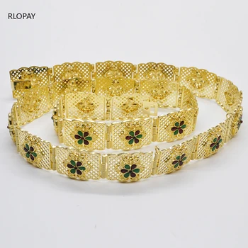 

New Model Algeria Fashion Waist Band for women Abaya Caftan Belt with crystals Moroccan Wedding Jewelry