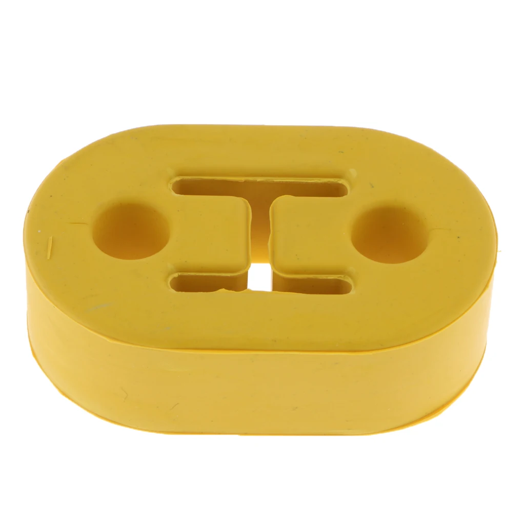 1Pcs YELLOW Polyurethane Car Exhaust Muffler Hangers Mount Bracket Universal