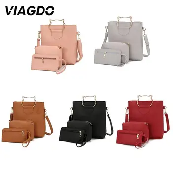 

Shoulder Bag Handbag Travel Casual Beauty Female Accessories 3pcs/Set Fashion High Capacity Women Bags Set Kit