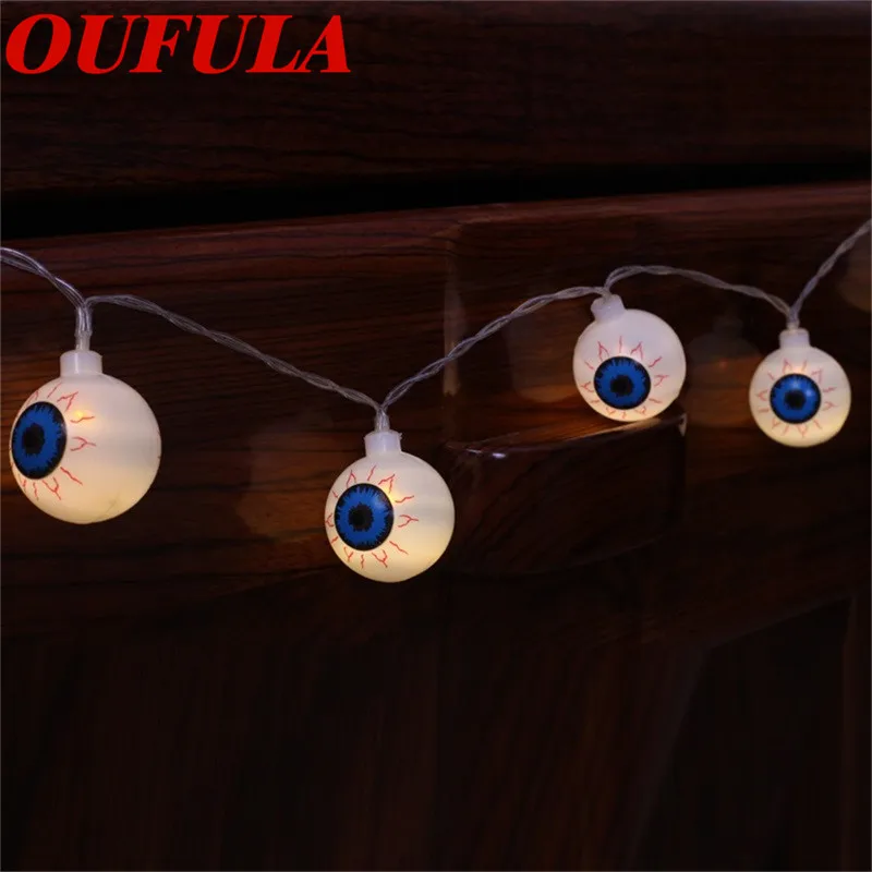 

OUTELA Ghost Eye Halloween Lamp Light String One-Eye Decoration Battery Box