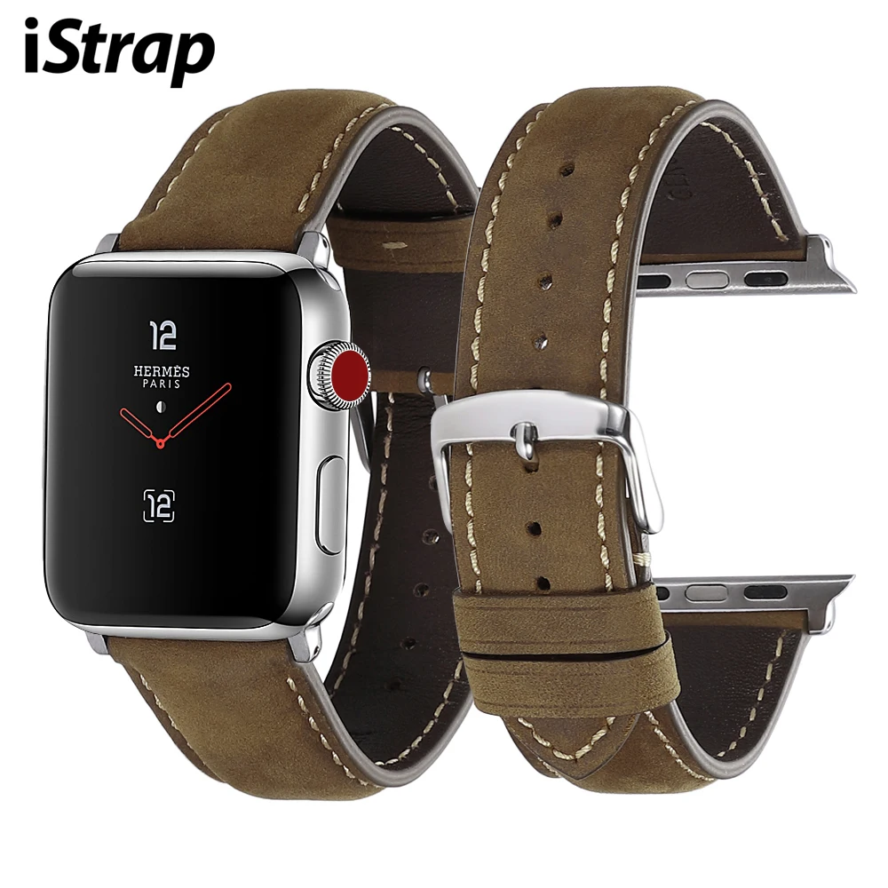 Деловой ремешок для Apple Watch кожаный часов версии 1/2/3/4 38 мм 40 42 44 мм|Ремешки часов| |