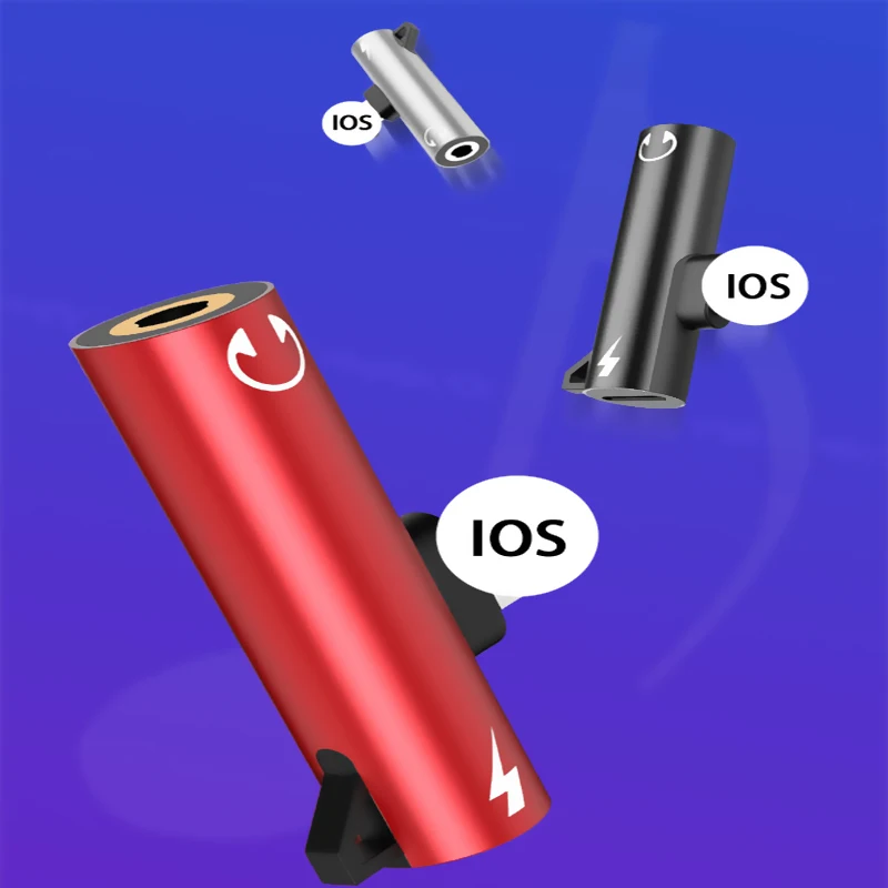 Адаптер для наушников Apple Jack для iPhone X 8 7 Plus, разъем для зарядки наушников AUX, разъем для прослушивания, адаптер OTG, конвертер, сплиттер Адаптер для наушников Apple Jack для iPhone X 8 7 Plus, разъем для зарядки наушников AUX, разъем для прослушивания, адаптер OTG, конвертер, сплиттер