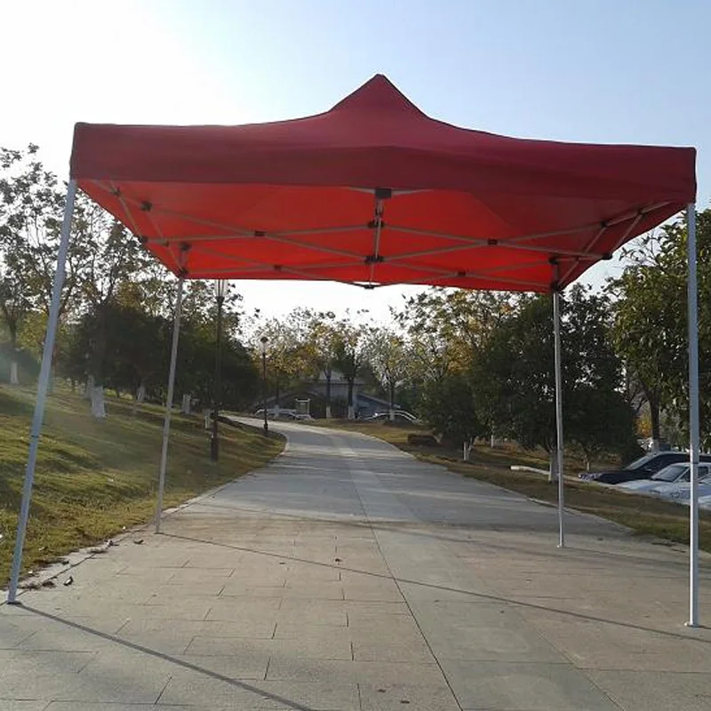 Customizable Four Corners Folding Advertising Tent Outdoor Sunshade Canopy Pinnacle Activity Exhibition Stall Parking Tent Umbre