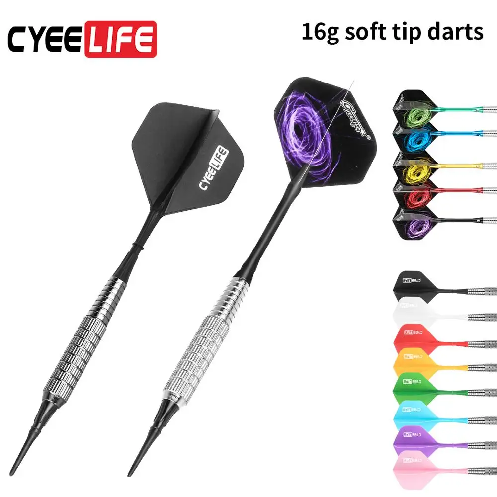 

CyeeLife 3pcs 16g Electronic Soft Darts Professional Dart Flight 2BA Screw Nylon Soft Tip