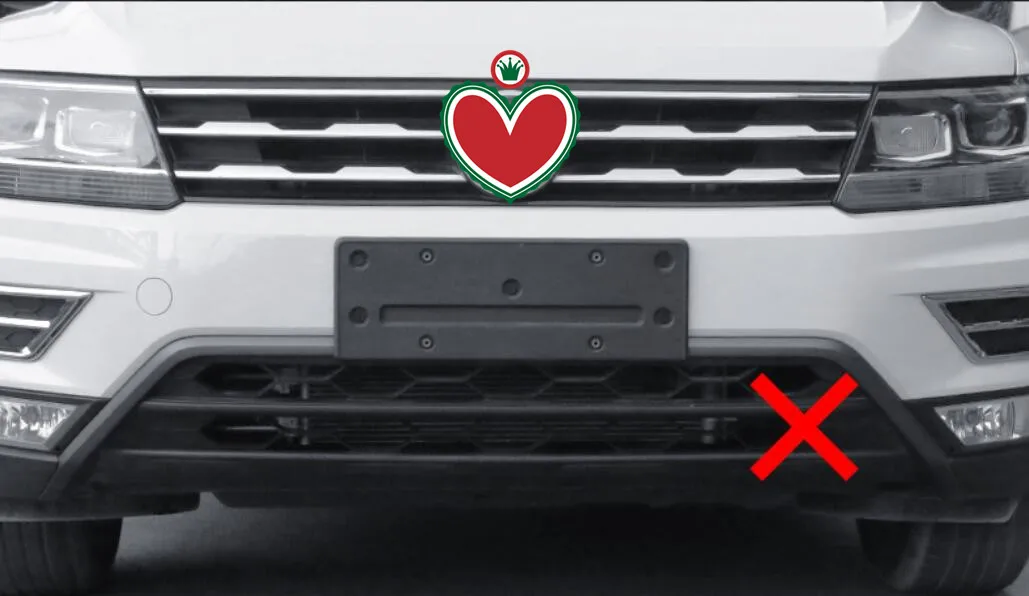 Для общественных tiguan L нержавеющая сталь Передняя сетка передняя планка модификация, 304 аксессуары из нержавеющей стали