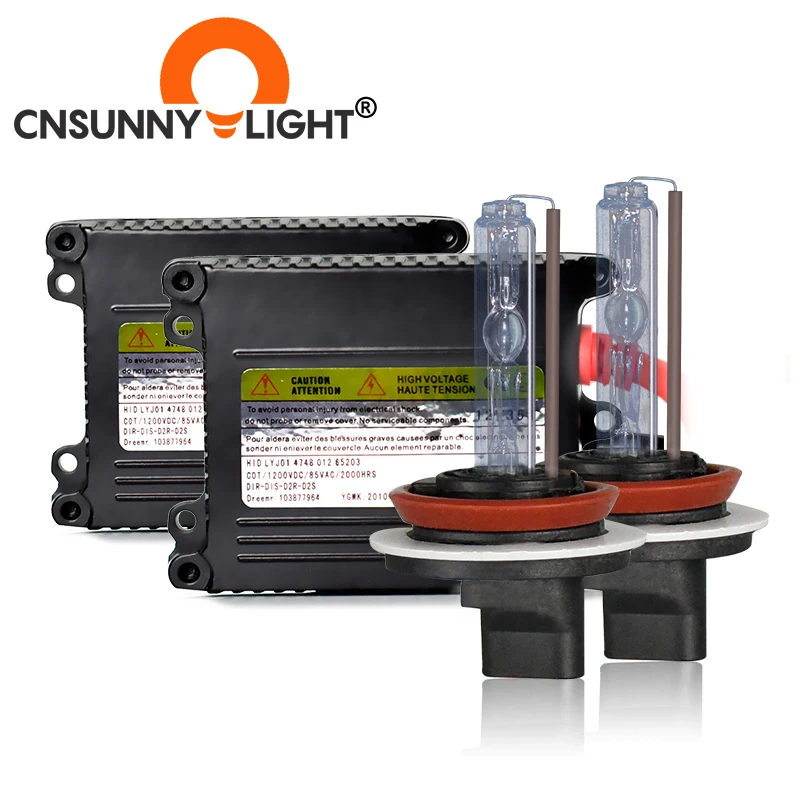 Комплект ксеноновых фар CNSUNNY H7 H4 H11 HID комплект для преобразования 4300K 6000K белый 8000K