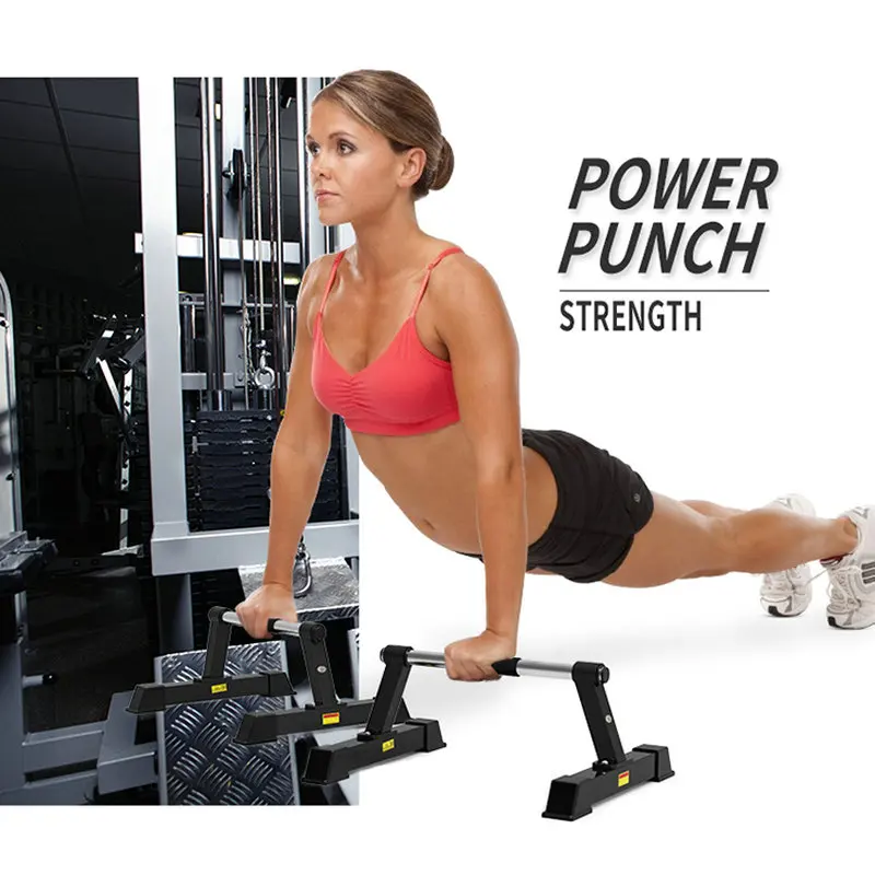 Home Dip Station I-Shaped Push-Up Parallel Bars, Multi-Functional Handstand Fitness Exercise Support