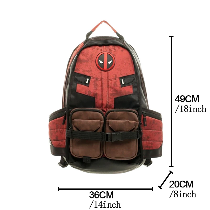 Disney Marvel Captain America Backpack Deadpool Travel Laptop Bag For Students Large Capacity Men's Mountaineering Bag 2