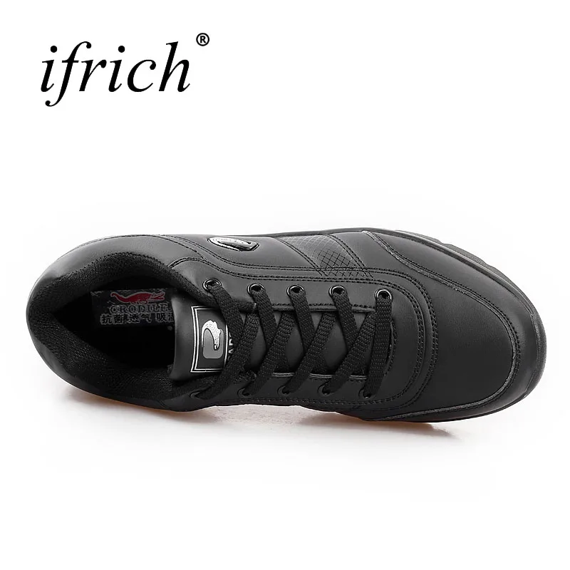 Лидер продаж 2019 мужская спортивная обувь Ifrich беговые кроссовки черные белые