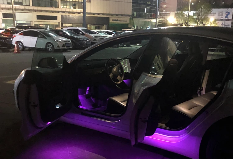 LUCKEASY автомобильный светильник для чтения декоративное покрытие для Tesla модель 3- автомобильный светильник для чтения