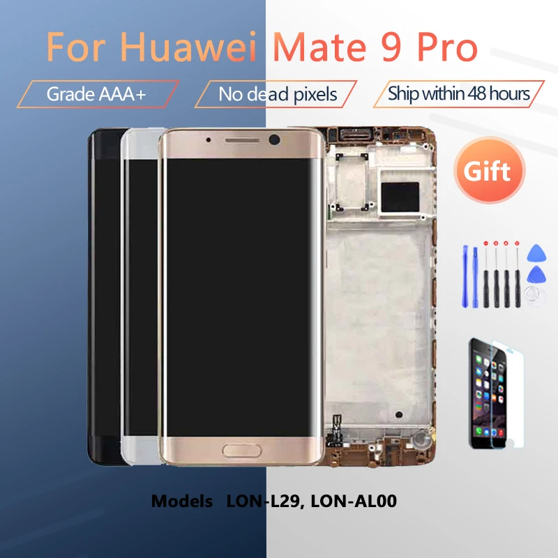 calcium Luidspreker varkensvlees For HUAWEI Mate 9 Pro Version LON L29 AL00 OLED LCD screen assembly with  front case touch glass, Original black gold|Mobile Phone LCD Screens| -  AliExpress