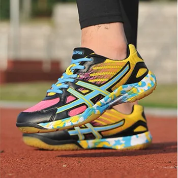 

High Breathable Professional Training Men Women Badminton Shoes Boy Girl Damping Tennis Shoes Light Non-slip Outdoor sneakers
