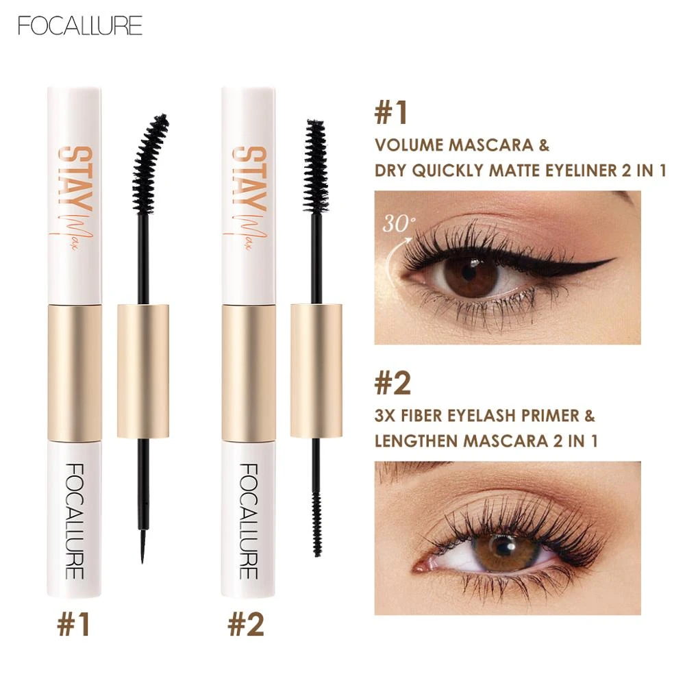 Focallure 2 In 1 Mascara Eyeliner Mascara Fiber Eyelash Primer Waterproof Lengthening Lash Curling Eyelash Cosmetics Makeup Mascara Aliexpress Focallure 2 In 1 Mascara Eyeliner Mascara Fiber Eyelash Primer Waterproof Lengthening Lash Curling Eyelash Cosmetics Makeup Mascara Aliexpress