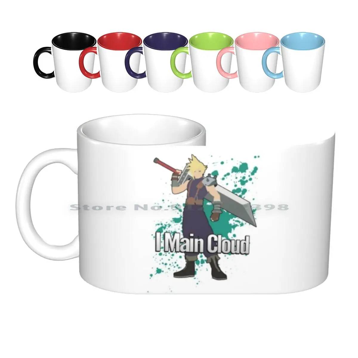 I Main Cloud-Super Smash Bros Tazze In Ceramica Tazze Da Caffè Tazza Da Tè Al Latte Super Smash Bros Per Wii U Ssb Melee 3Ds Wii U Link Megaman