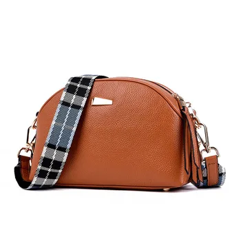 

2018 New Genuine Leather Cowhide Women Bag Fashion One Shoulder Bag Women's Leather Shoulder Messenger Bag Small Bag Handbag