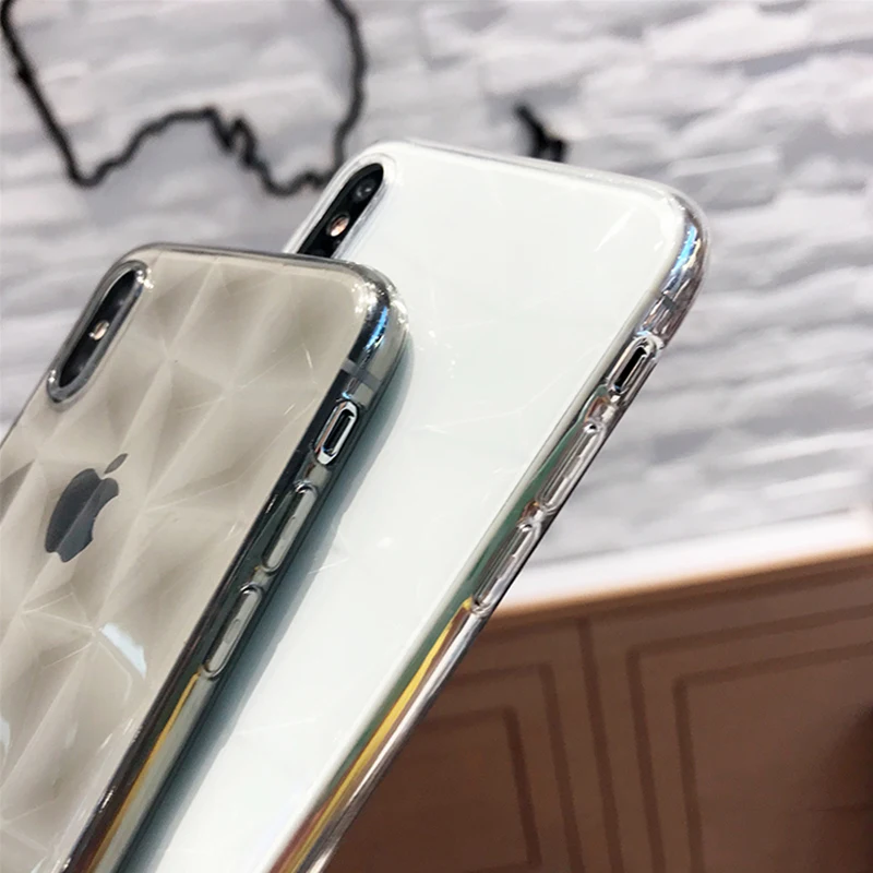 Роскошный силиконовый 3D Алмазный чехол для телефона для iPhone 11 Pro XS Max XR X карамельный цвет Мягкий ТПУ чехол для iPhone 8 7 6S 6 Plus 5S 5S SE