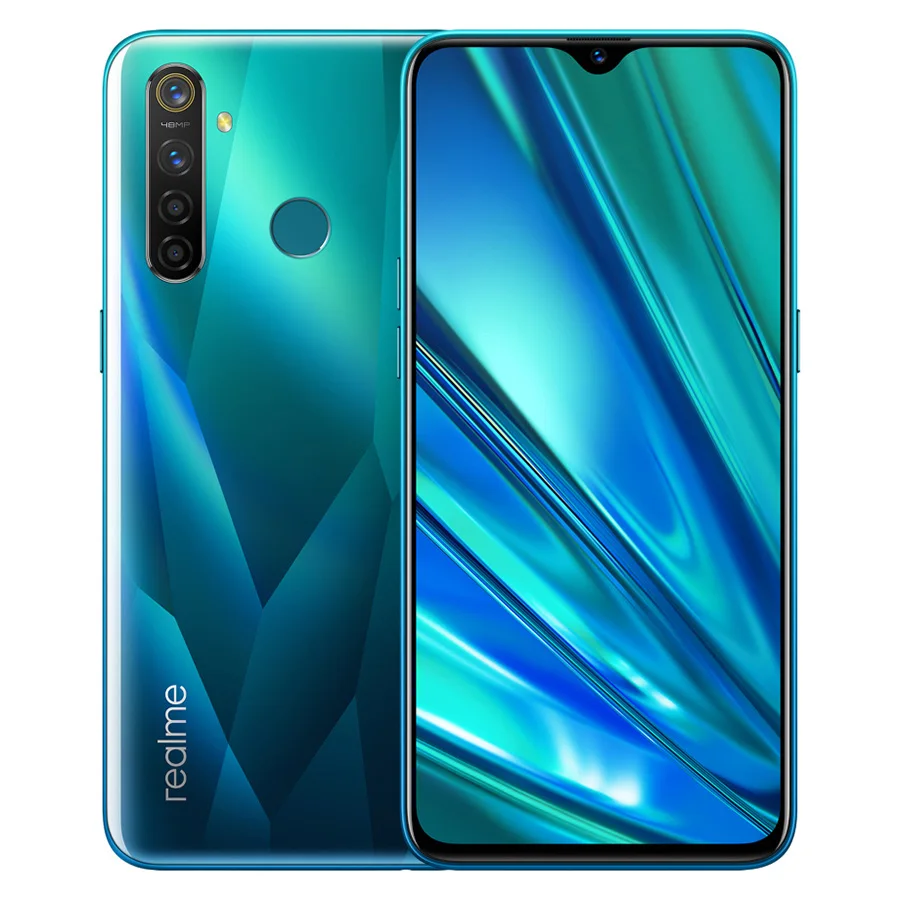 REALME 5 pro 6.3'' 4/8GB 128GB Smartphone Android P Octa-core 4035mAh 48MP+16MP Dual Camera VOOC Fast Charge 3.0 4G Mobile Phone - Цвет: Зеленый